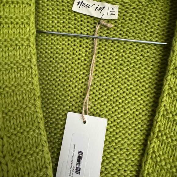 Cute Green Flowered Cardigan by New In sz S - Picture 7 of 7